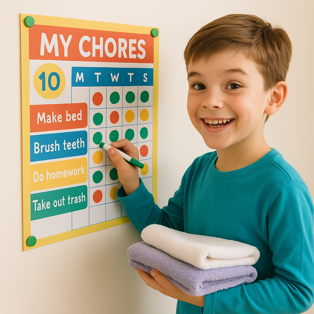Mastering Chore Charts for 10-Year-Olds: A Guide for Busy Families