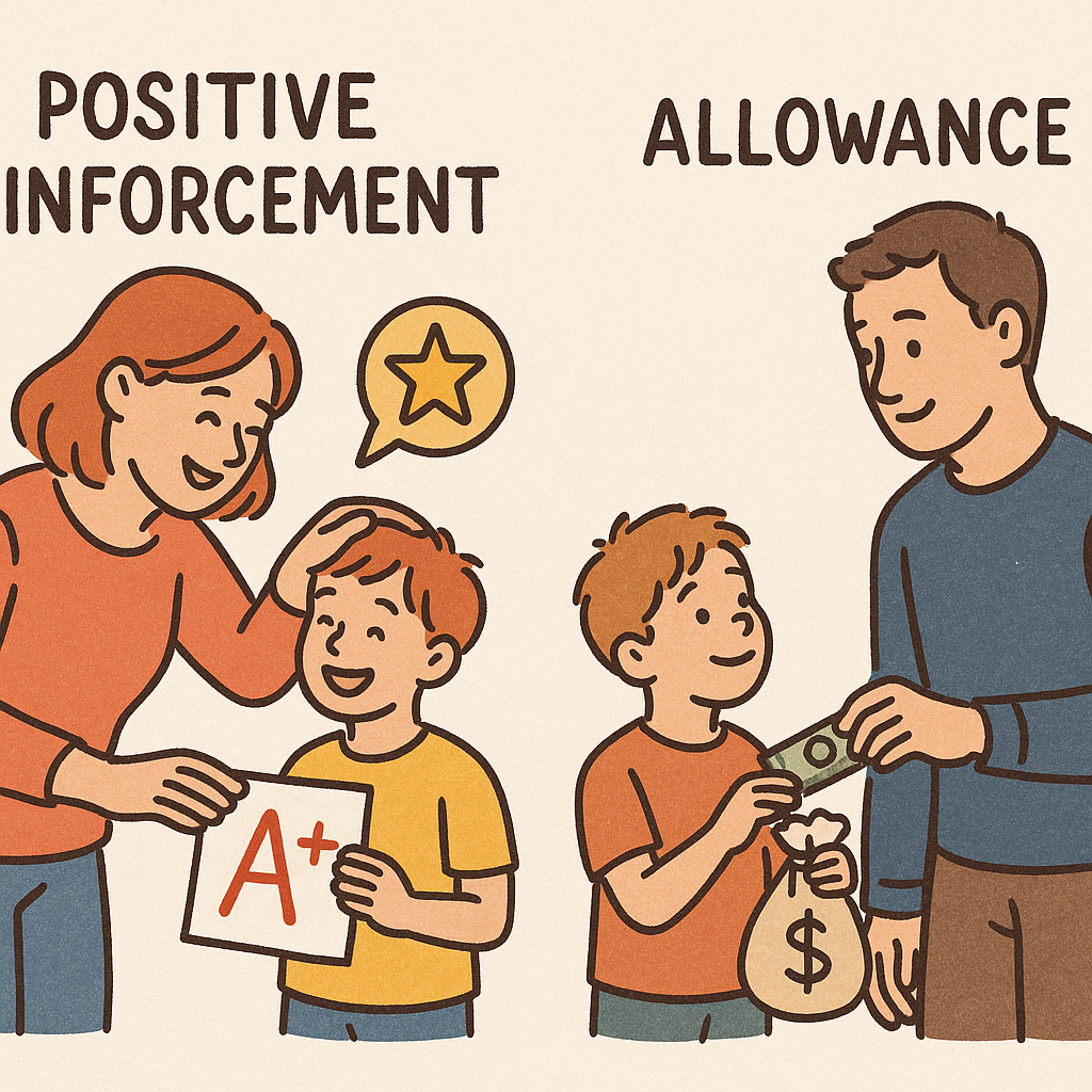The Great Debate: Positive Reinforcement vs. Allowance